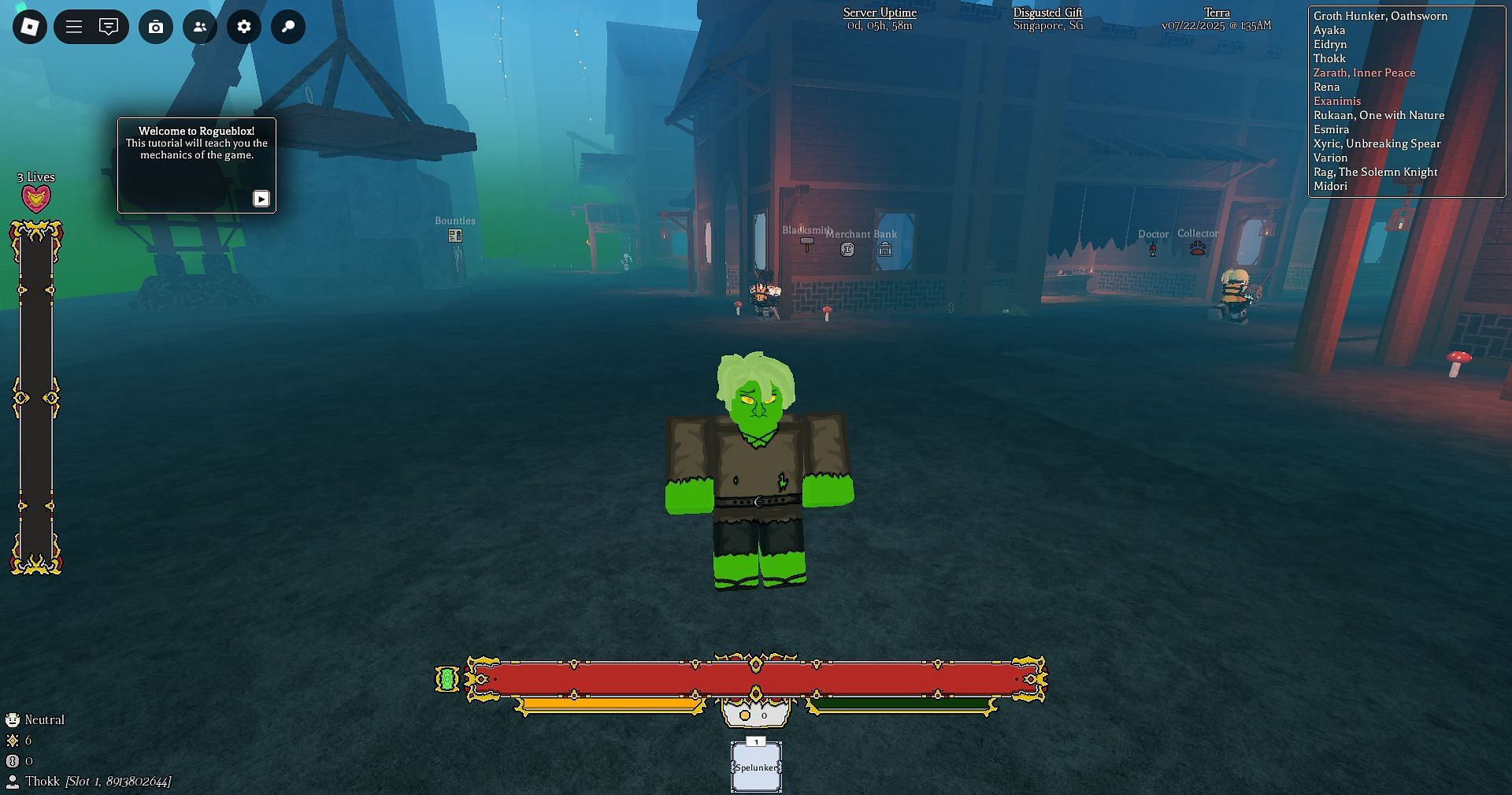Claim free rewards in the game (Image via Roblox)
